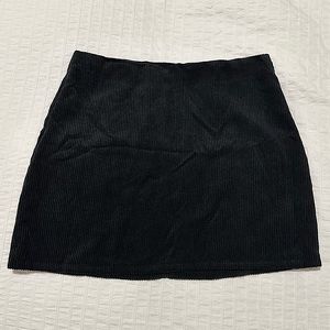 Black Suede Skirt